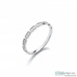 Order Sterling Silver Eternity Ring from David Deyong UK