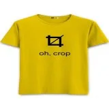 Oh Crop Round Neck Best Graphics T-Shirt