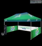 Tent Canopy Package with Full Printed Back Wall  Fast Shipping