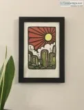 &quotAustin City Limits&quot Framed Silkscreen Print