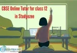 CBSE Online Tutor for class 12 in Studyezee