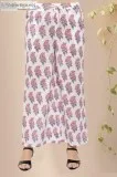 Sophia Flower Buti cotton Farsi Pant- Rose Shree