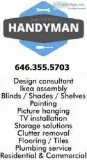 Furniture Assembly Flat screen TV Mounting AC Air Conditioner In