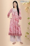 Dhadkan Block Print Cotton Kurta - Rose Shree