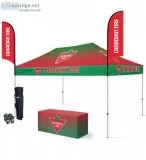 10x15 canopy Tents with Unlimited Full Color Printing - Branded 