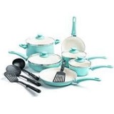 GreenLife Soft Grip Healthy Ceramic Nonstick Cookware Pots and P