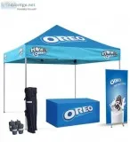 Branded Canopy Tent Package  Water Resistant and Cost Effective