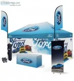 HeavyDuty Canopy Tents with Custom Printed Graphics