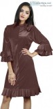 Shop Pleated Brown Dress at Flipkart