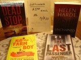 FICTION hardcovers and softcovers. NEW or LIKE NEW. clean. Most 