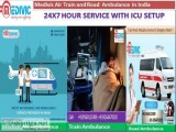Medivic ICU Ambulance Service in Chanakyapuri with Low Fare
