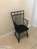 Antique Ladderback hoopskirt chair - Circa 1750