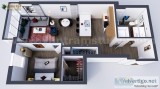 Best 3d floor plan by Yantram 3d Virtual Floor Plan designer Oak