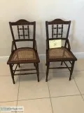 Burl back chairs