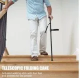 New Non Slip Telescopic Folding Canes Walking Sticks Poles with 