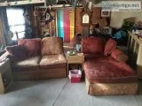 Down feather sectional couch