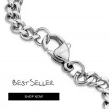Mens Stainless Steel Chains  SILVADORE