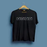 Black Elements Round Neck Graphic T-Shirt