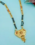 Anuradha Art Jewellery Offers Long Mangalsutra Designs in Gold a