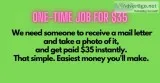 I will pay 35 for receiving a letter