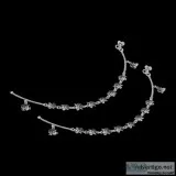 Sterling Silver Anklet  Anjum Jewels