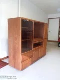 Amish Oak Entertainment Cabinet