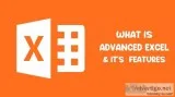 WHAT IS ADVANCED EXCEL and IT S FEATURES