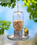Hanging Mason Jar Bird Feeder