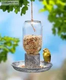 Hanging Mason Jar Bird Feeder