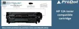 HP 12A Black Toner Cartridge  HP 12A Toner Compatible Cartridge