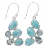 Buy Natural sterling silver larimar stone jewelry At Wholesale P