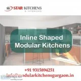Best Inline Shaped Modular Kitchens in Gurgaon