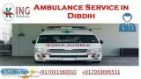 Reasonable Fare Ambulance Service in Dibdih by King