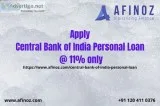 Central Bank of India Personal Loan Comes at a Low Cost