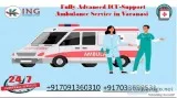 Book Ambulance Service in Varanasi with Paramedic and Ventilator