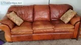 Leather Sofa and Love Seat