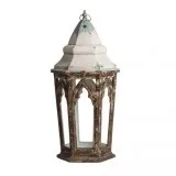 Aged Finish Candle Holder  ChicParadisLux