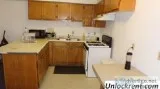 Furnished room with a private bathroom and entrance