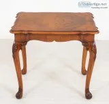 Buy Queen Anne Side Table - Walnut Occasional Antique Online