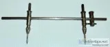 Vintage Antique Steel Trammel Point Measuring WoodSteel Working 