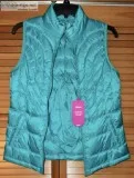 New - Women&rsquos Small Goose Down Packable Vests (Neon Green a