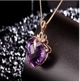 Shop for Heart Shape Amethyst Pendant for Women ShoppySanta