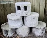 New - (6) Commercial Round Concrete BasesFooters