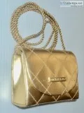 New - Michael Kors Young Girl&rsquos Gold Small Crossbody Handba