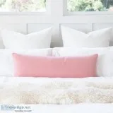 Peach body pillow cover