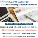ISO 27001 (ISMS) Lead Auditor Training Course   infosavvy