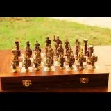 Roman Brass Chess Set
