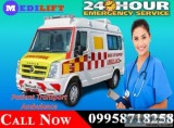 Medilift Road Ambulance Service in Hatia - Finest and Affordable
