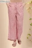 Shobha Cotton Farsi Pant - Rose Shree