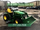 2008 John Deere 4x4 tractor wLoader and Belly Mower